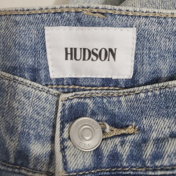Hudson | Zane HDR Skinny Jeans Light Blue Fade Wash Denim 32x33 - Picture 6 of 9